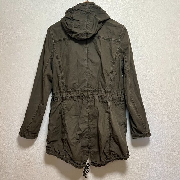 Levi's Army Green Barn Field Utility Bella Swan PNW Y2K Grunge Jacket Women M - Picture 9 of 11
